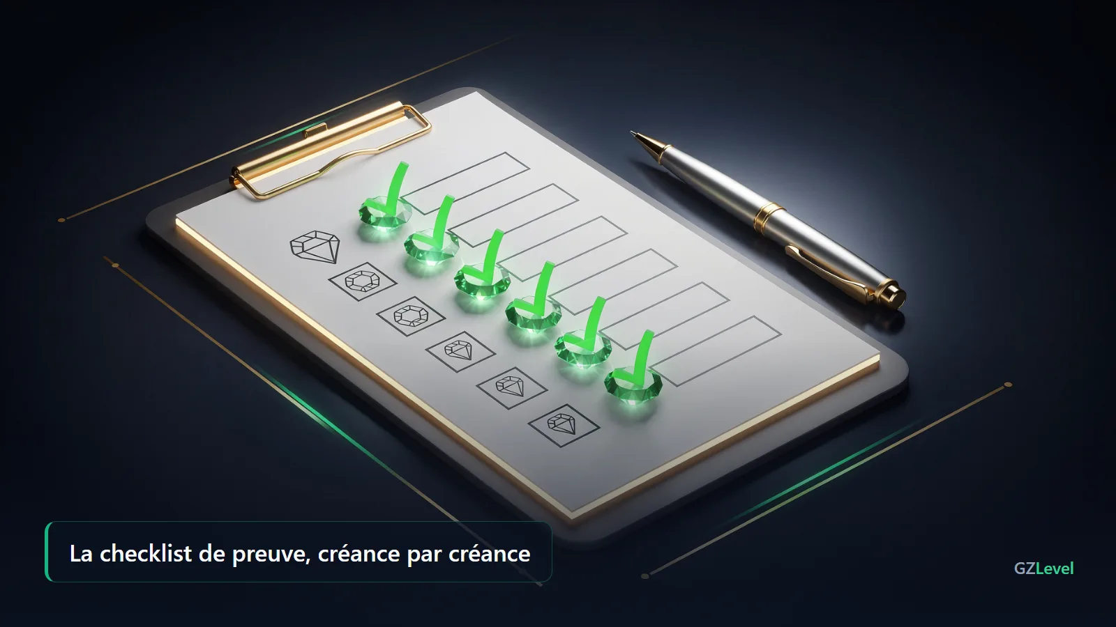 La checklist de preuve exigée par la DGI, créance par créance